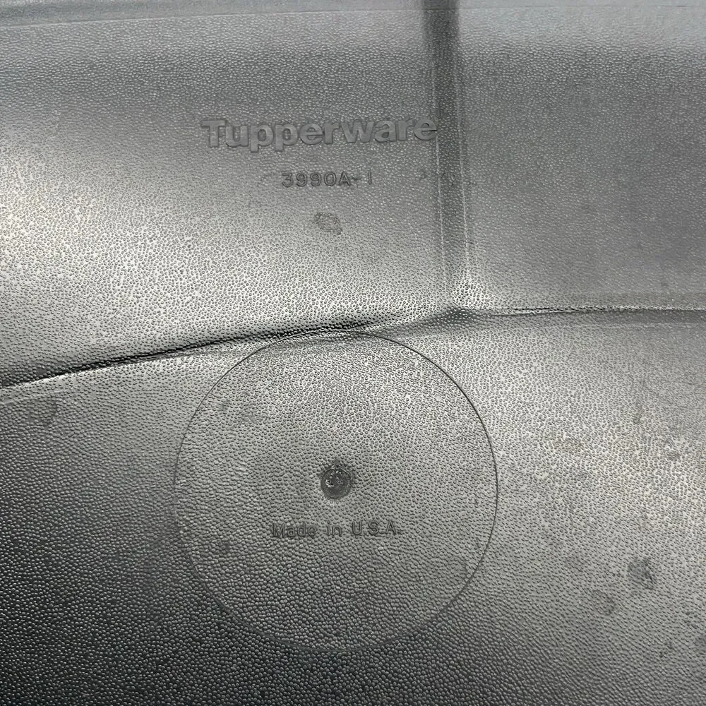 Tupperware black microwave